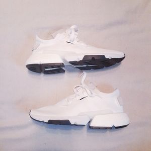 Adidas black and white sneakers